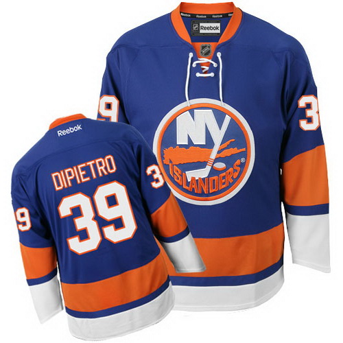 New York Islanders 39 Rick DiPietro Blue NHL Hockey Jersey